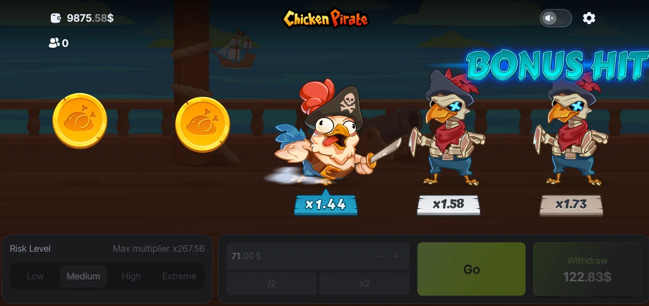 Chicken Pirate Game