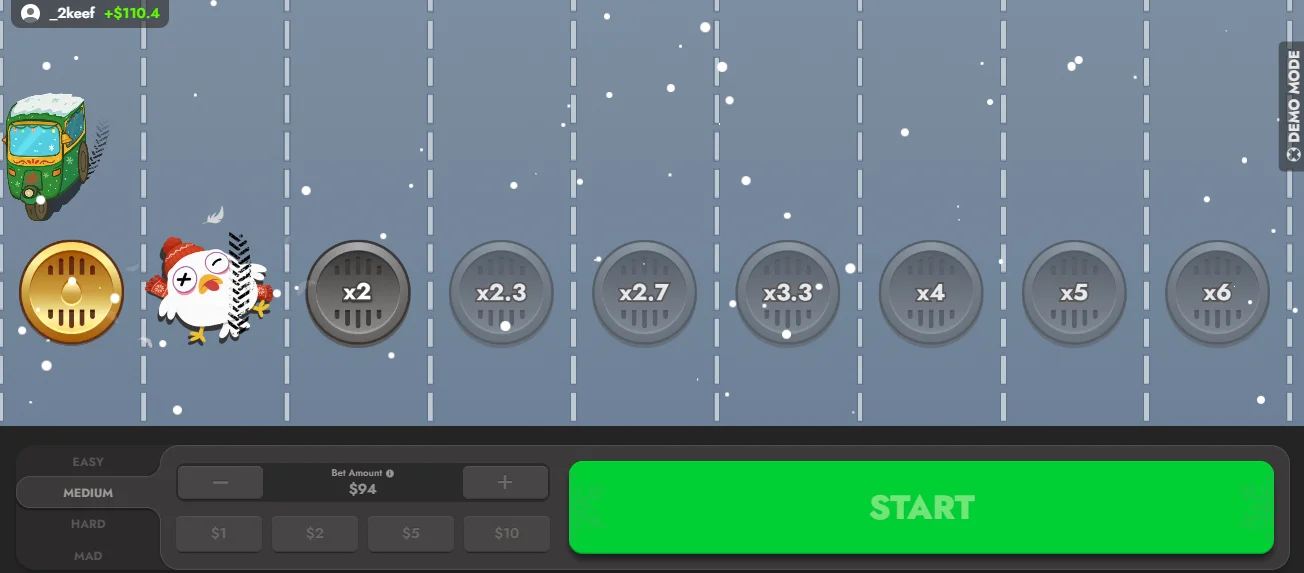 Chicken Route Demo Game