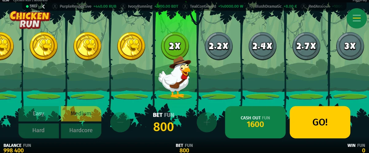 Chicken Run Demo Game