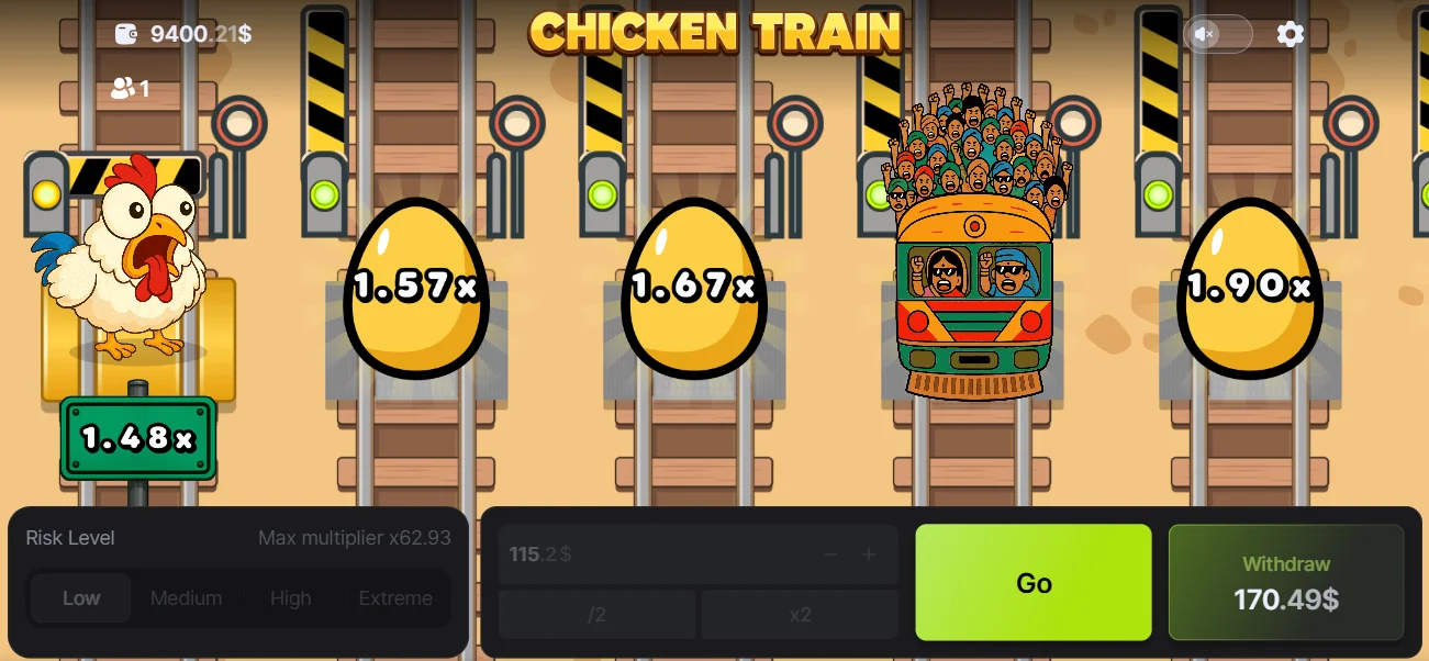 Chicken Train Demo Game