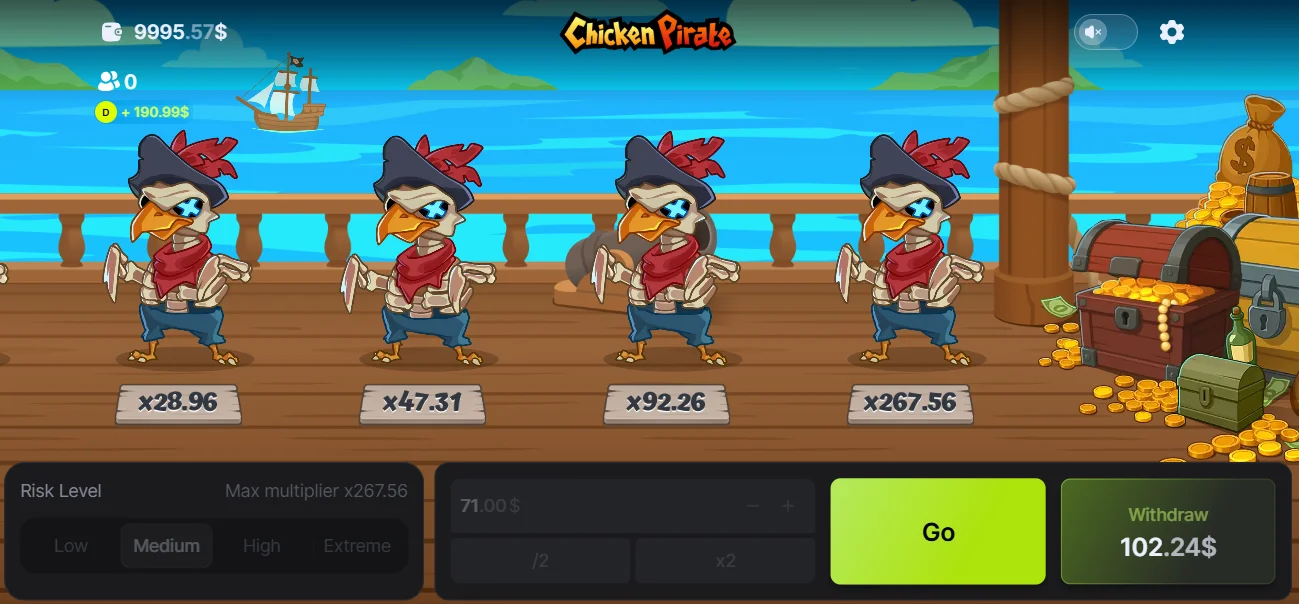 Demo Game Chicken Pirate