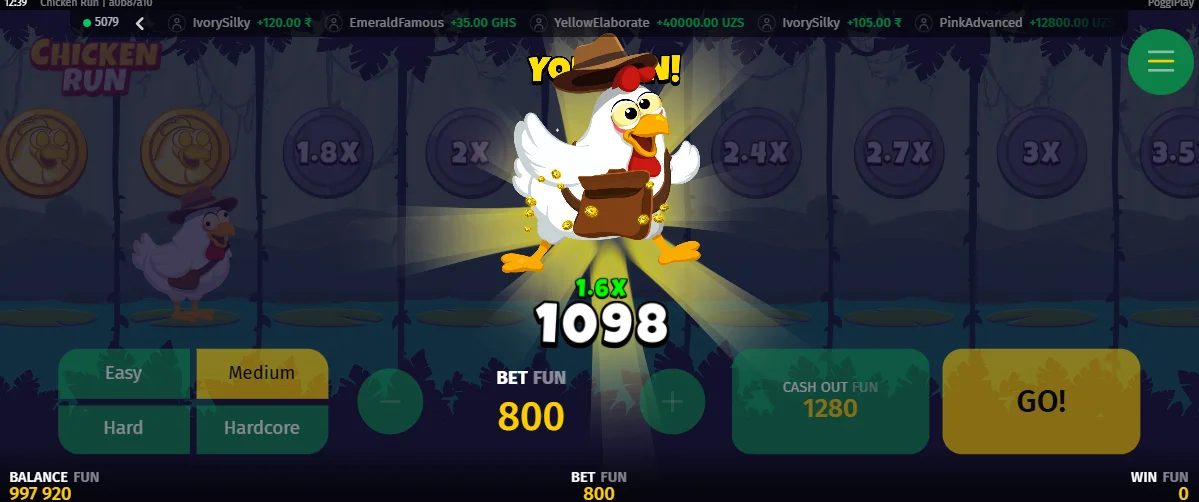 Demo Game Chicken Run
