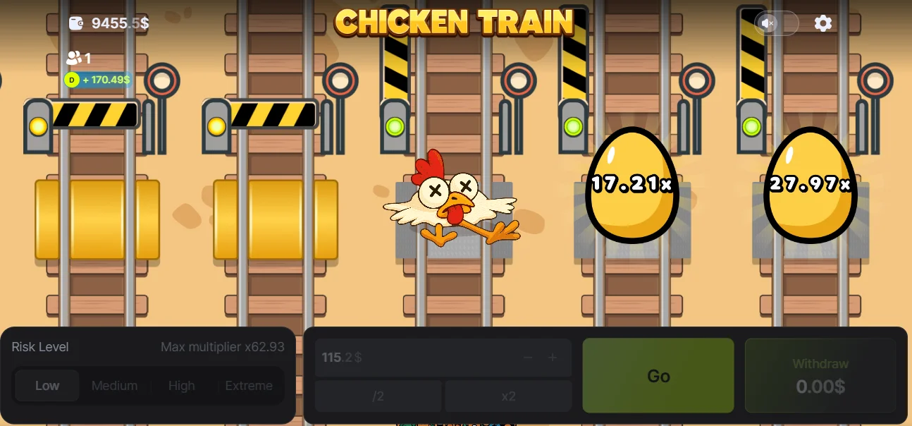 Demo Game Chicken Train