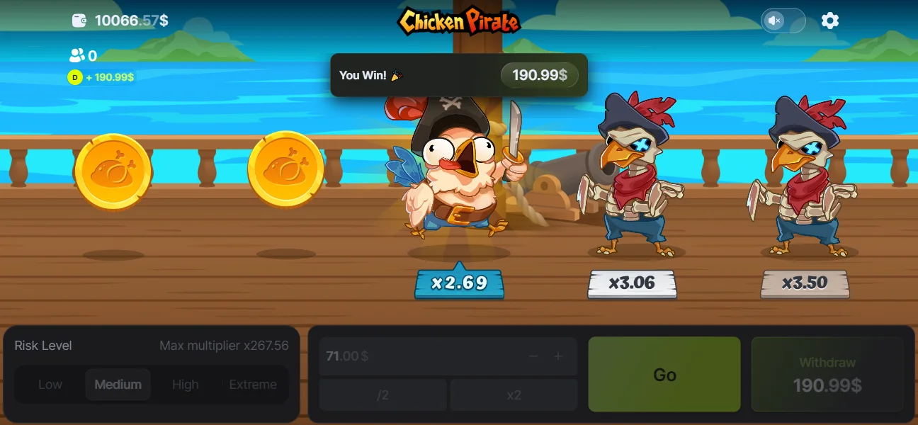 Game Chicken Pirate