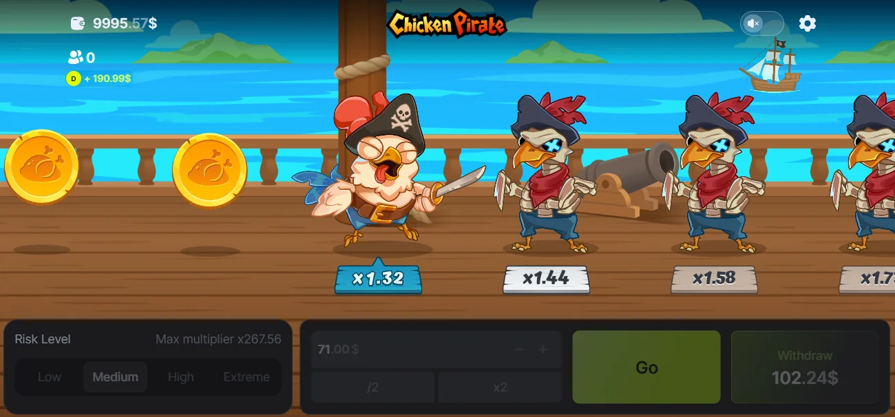 Game Demo Chicken Pirate